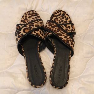 J Crew Leopard Sandals 10
